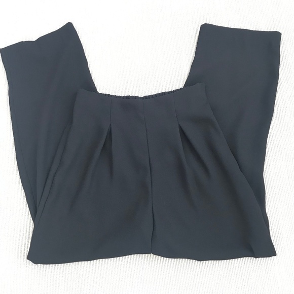 *4/$20* Leslie Fay Black Pleated Pants/Trousers - Picture 1 of 7